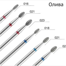 Фреза Алмазная Оливка синяя